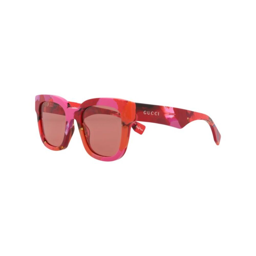 Gucci Square-Frame Recycled Acetate Sunglasses Multi Womens - Picture 2 of 6